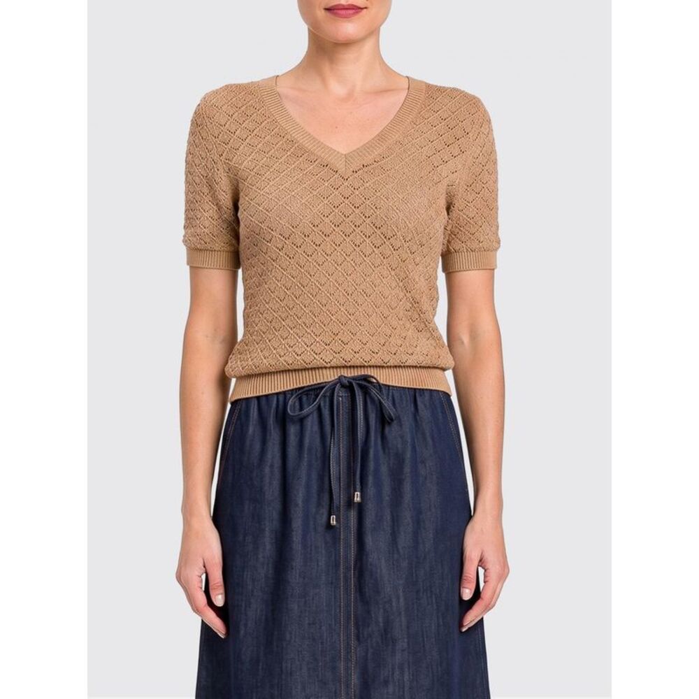 Twinset U&B Women Perforated Viscose Knit Top Twinset U&B